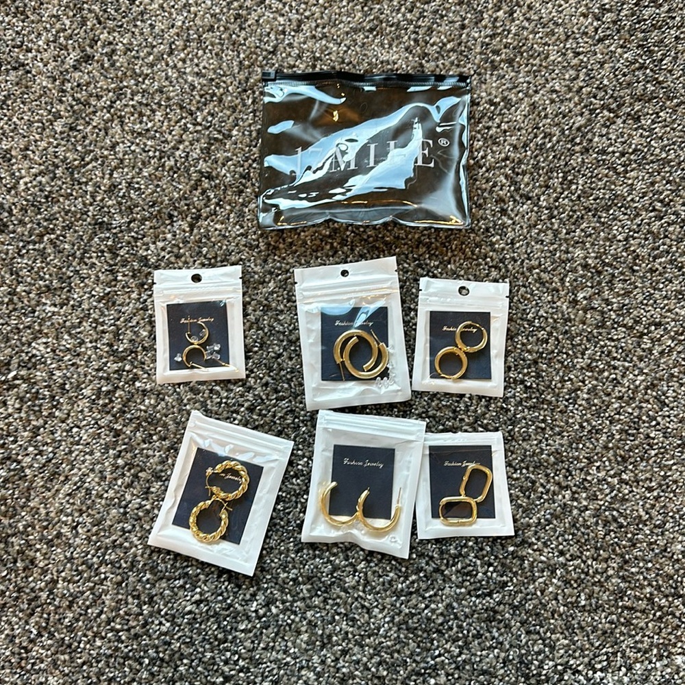 Amazon Gold Earrings Set for Women